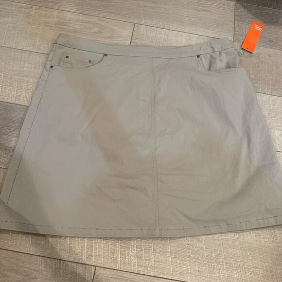 HEARTS OF PALM WOMAN WOMENS TAN SKORT NEW 16W - Picture 1 of 8